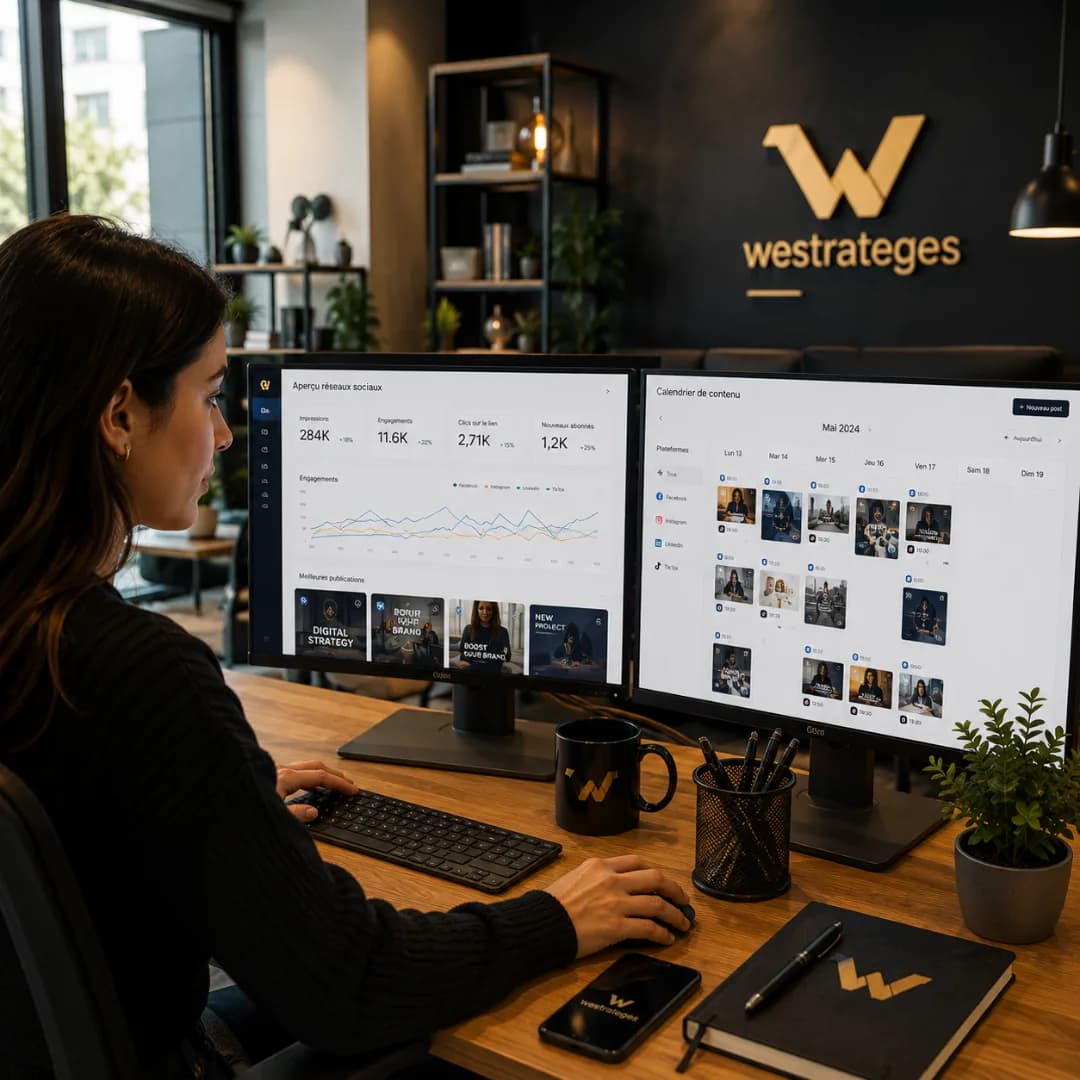 Gestion des réseaux sociaux au Maroc : contenus, visuels et vidéos produits par WeStratèges