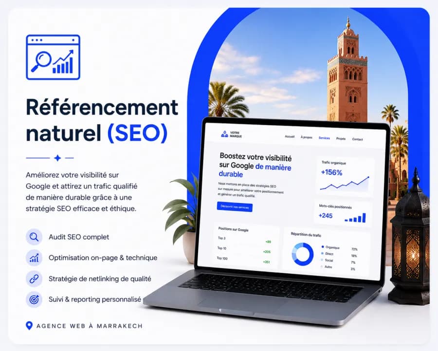 Référencement naturel SEO local à Marrakech sur Google et Google Maps