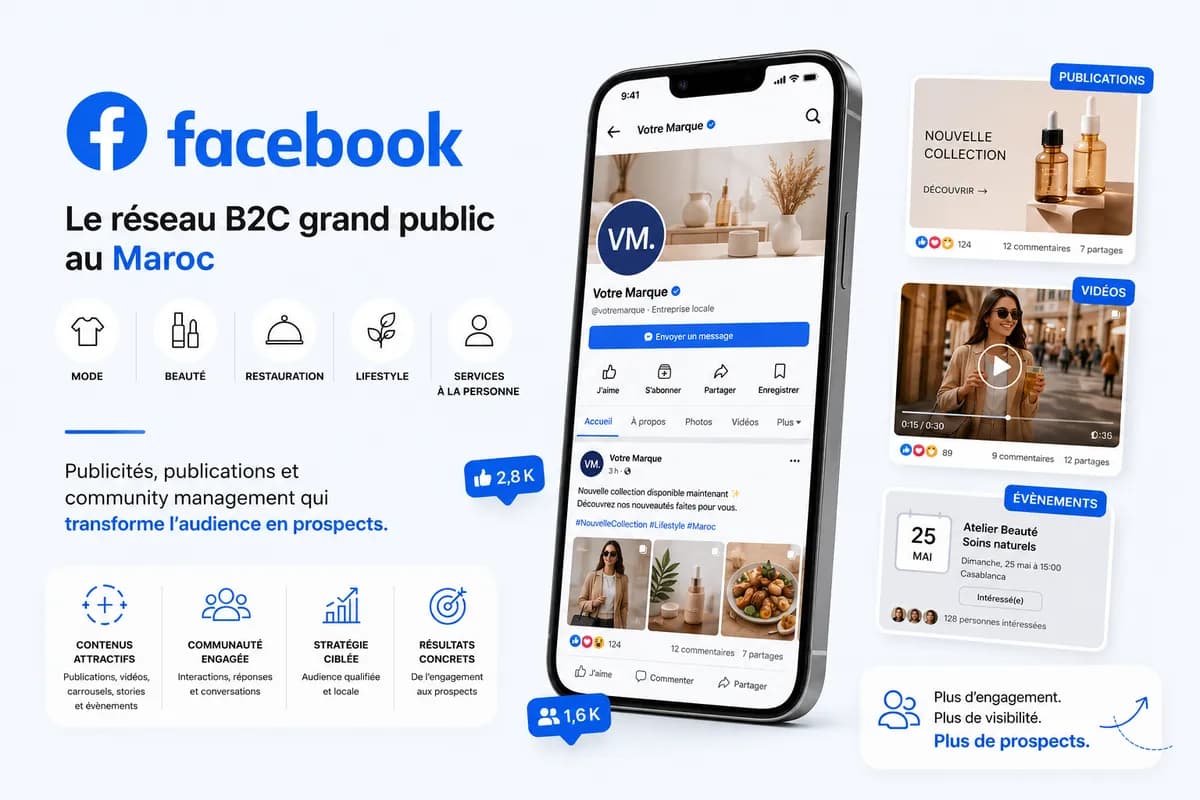 Agence de gestion des pages Facebook au Maroc par WeStratèges