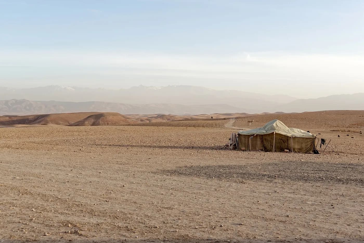 Désert d’Agafay au coucher du soleil, excursion au départ de Marrakech