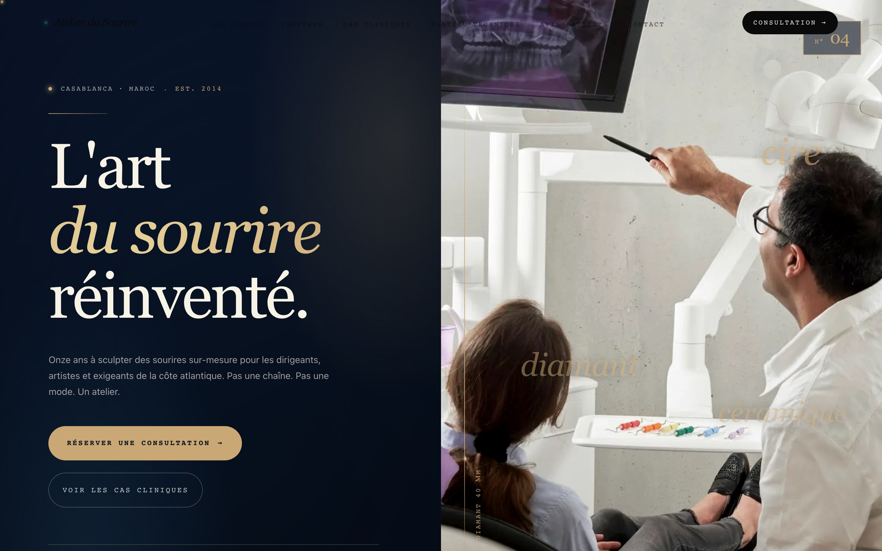 Aperçu du site L'Atelier du Sourire