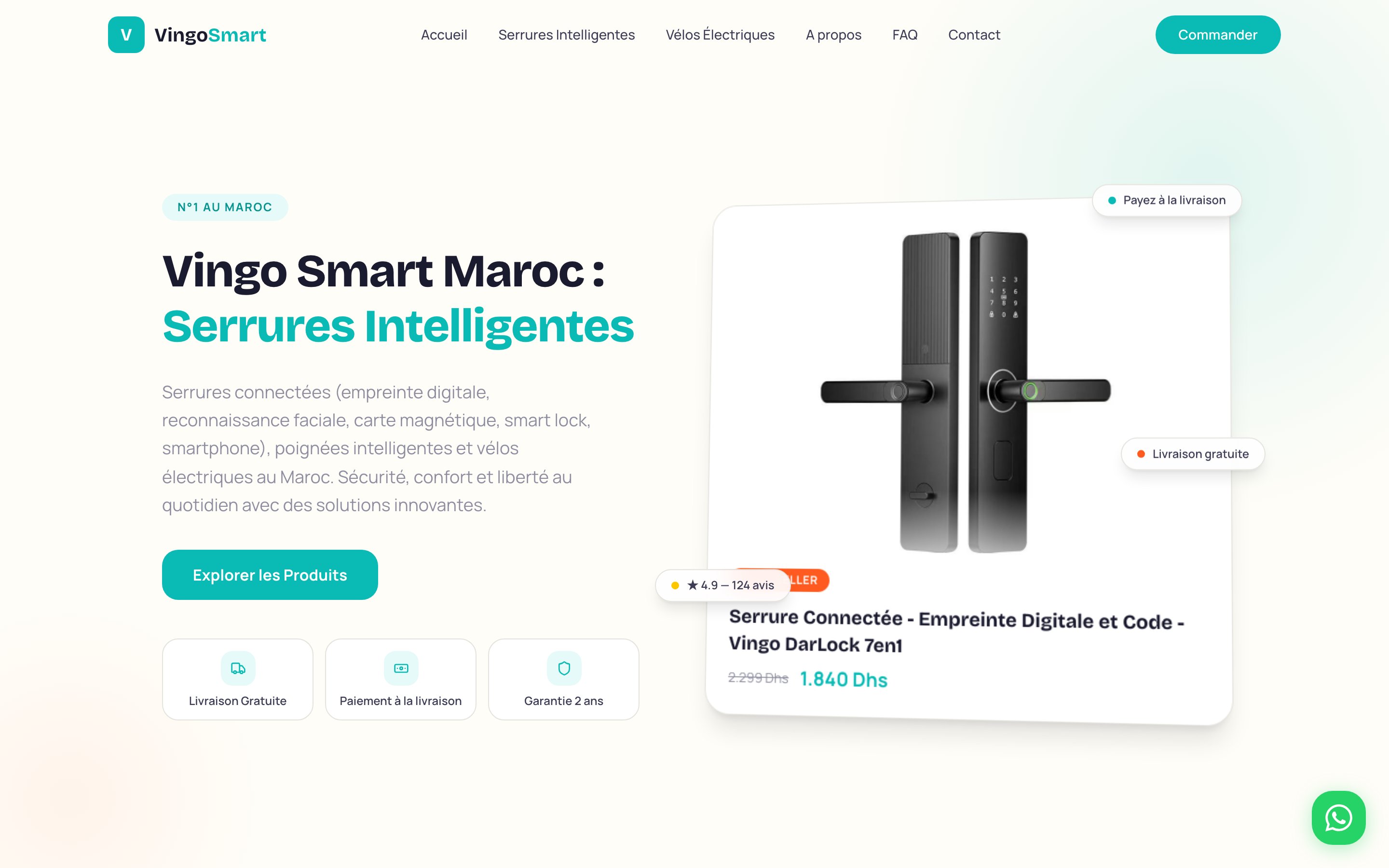 Aperçu du site Vingo Smart