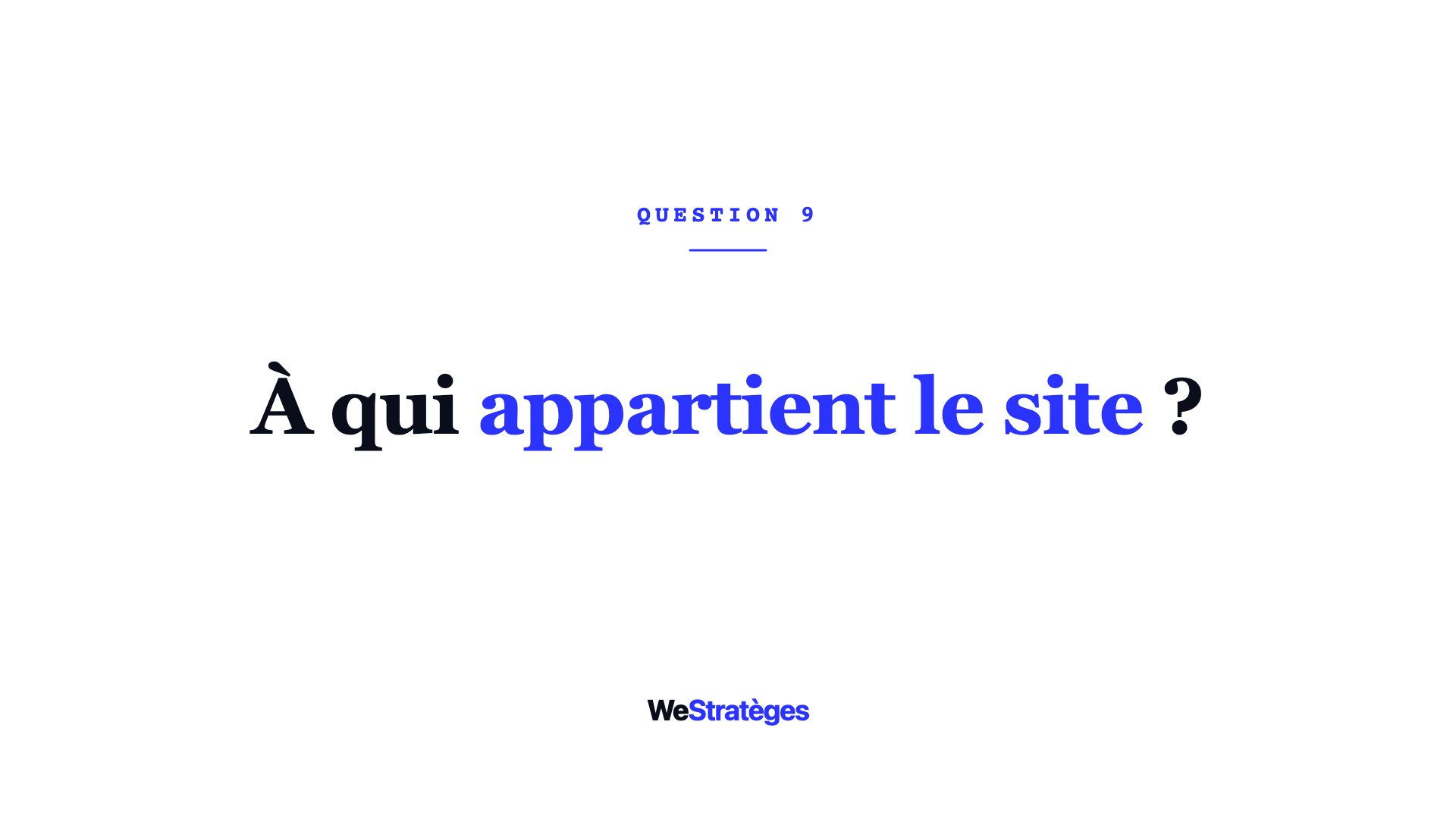 À qui appartient le site une fois livré : code, domaine, hébergement